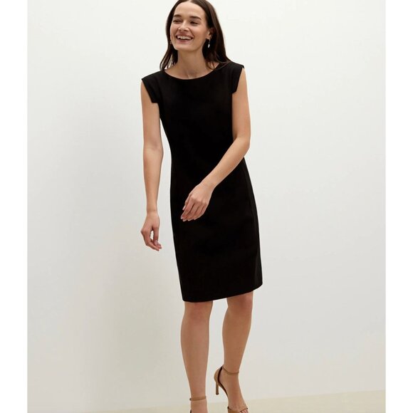 MM Lafleur The Sarah Dress in Black Size 4 Mini Sleeveless Sheath Professional - Picture 1 of 9
